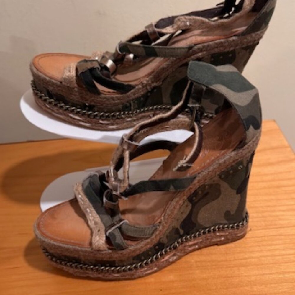 Naughty Monkey Platform Wedges-Camo Pattern - image 3